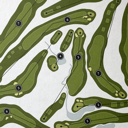 Army Navy Country Club | Golf Course Print | Close+Up