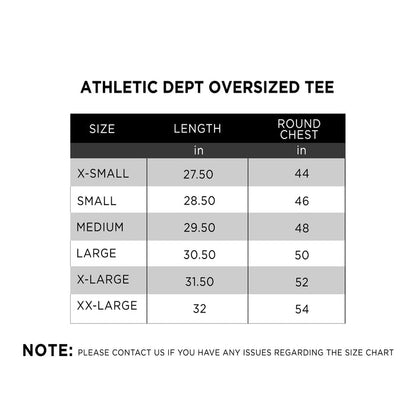 Athletic Dept oversized tee - IRONGEAR Fitness
