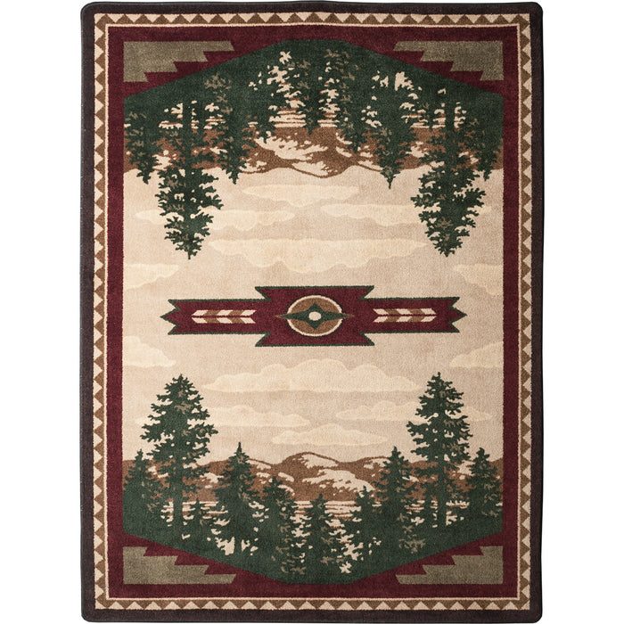 Image of an area rug, Autumn Point - Wine