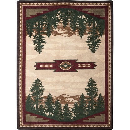 Image of an area rug, Autumn Point - Wine