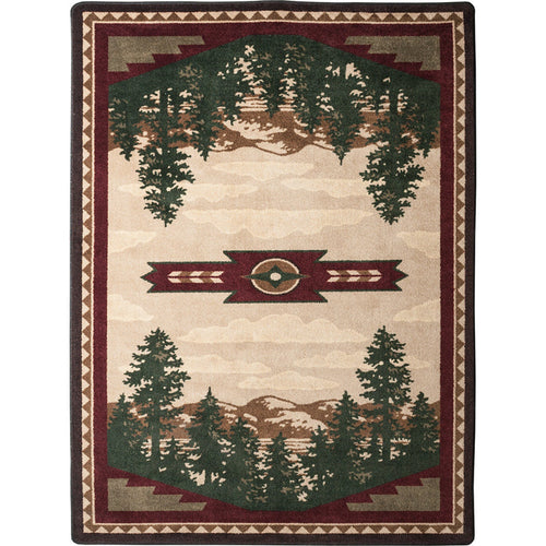 Image of an area rug, Autumn Point - Wine
