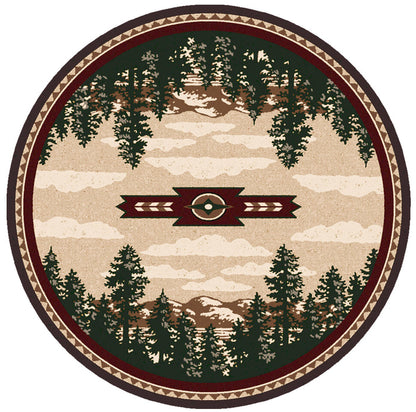 Image of an area rug, Autumn Point - Wine
