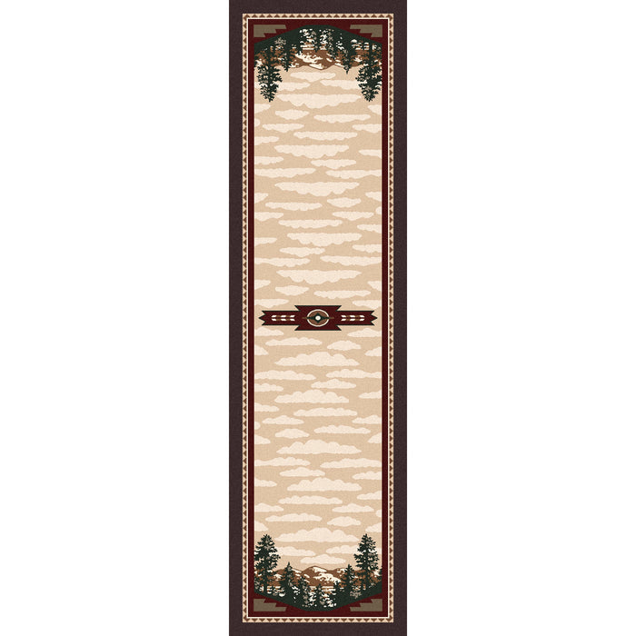 Image of an area rug, Autumn Point - Wine
