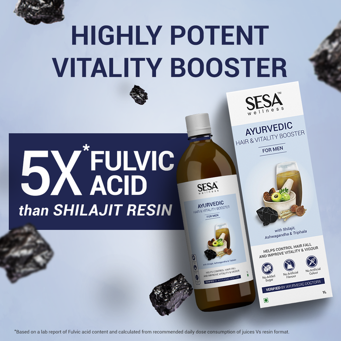 Ayurvedic Hair & Vitality Booster Juice For Men - 1000 ml