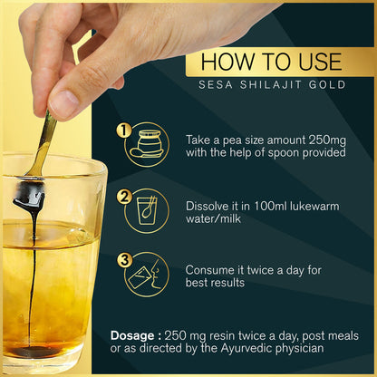 Ayurvedic Shilajit Gold Resin