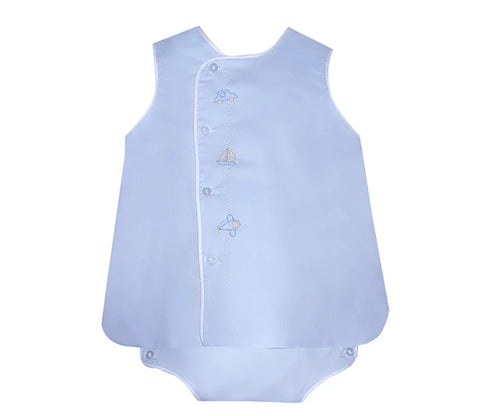 Baby Sen Blue Vehicle Boy Diaper Set