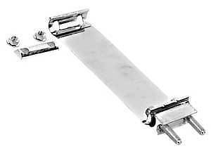 Band Clamp 2 1/4   Inch Exhaust, 3 Inch wide Polished