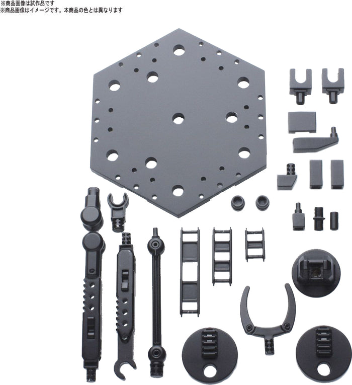 Black Action Base 5 Display Stand for 1/144 Scale Models
