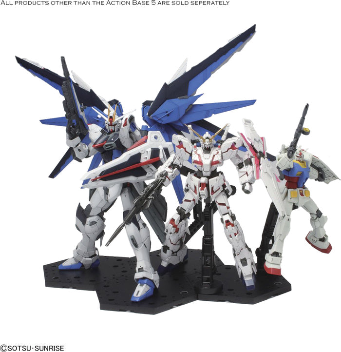 Black Action Base 5 Display Stand for 1/144 Scale Models