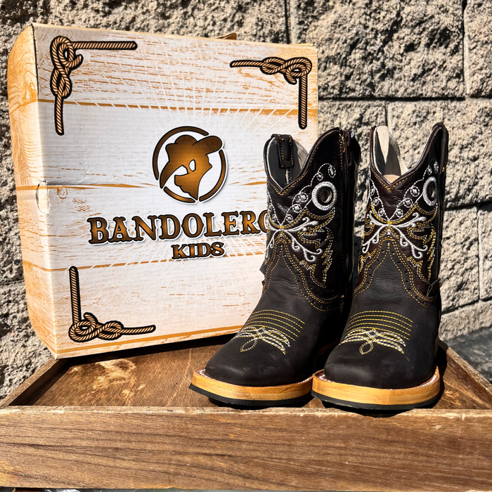 Bandoleros Kids Square Toe Cowboy Boot