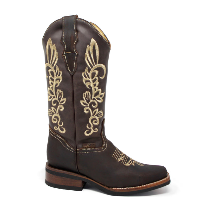 Bandoleros Narrow Square Toe Cowgirl Boots