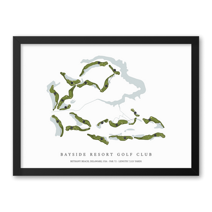 Bayside Resort Golf Club | Golf Course Print | Black Frame
