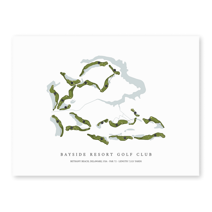 Bayside Resort Golf Club | Golf Course Print | Unframed