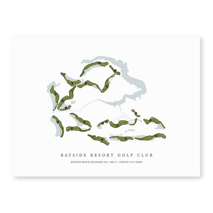 Bayside Resort Golf Club | Golf Course Print | Unframed