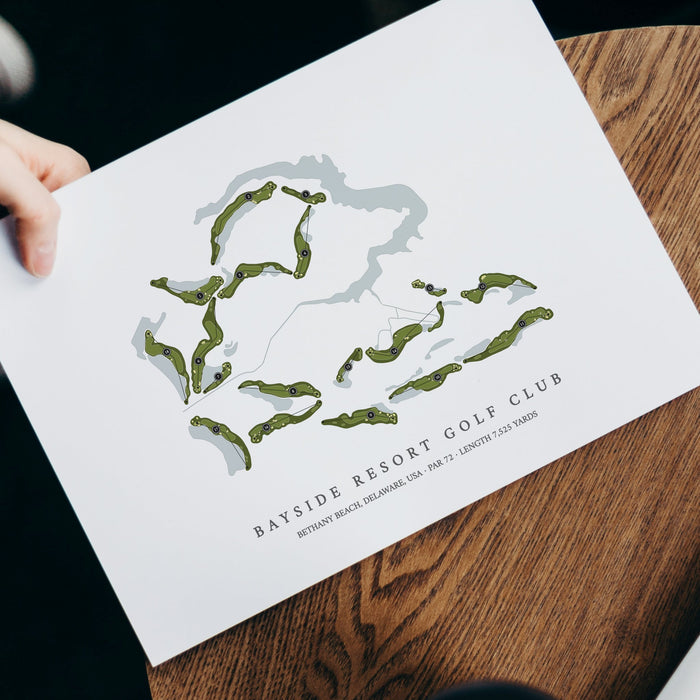 Bayside Resort Golf Club | Golf Course Print | With Laptop