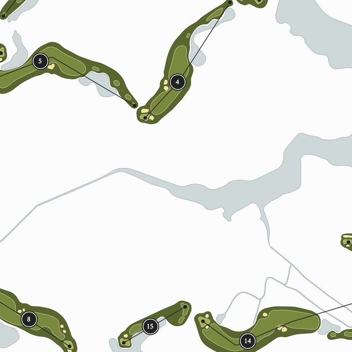 Bayside Resort Golf Club | Golf Course Print | Close Up