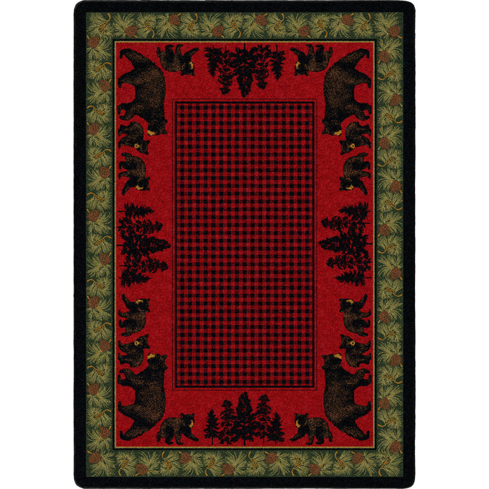 Image of an area rug, Bear Family - Multi