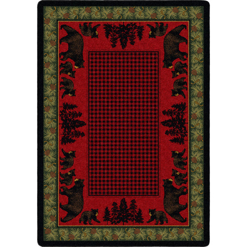 Image of an area rug, Bear Family - Multi