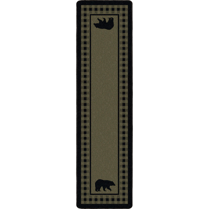 Image of an area rug, Bear Refuge - Green