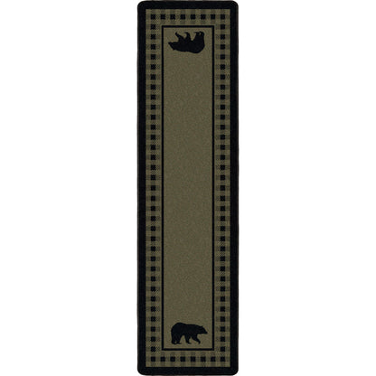 Image of an area rug, Bear Refuge - Green