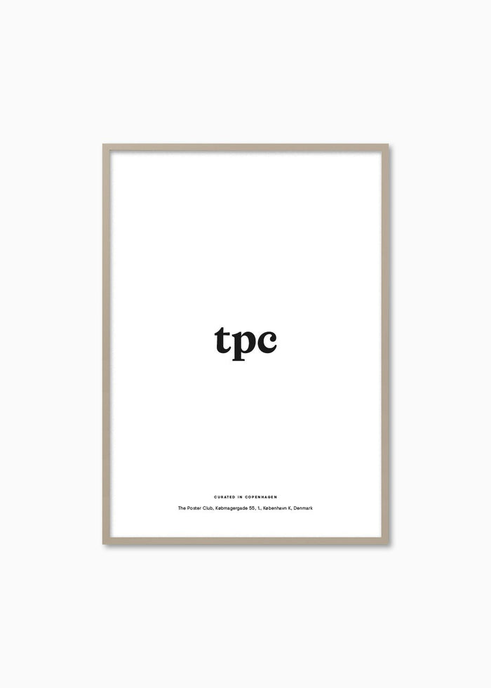 Beige Wood Frame - The Poster Club