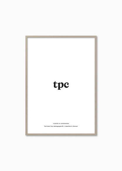 Beige Wood Frame - The Poster Club