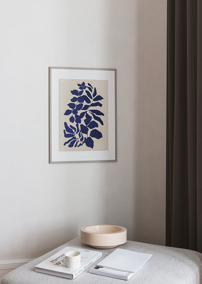 Beige wood frame