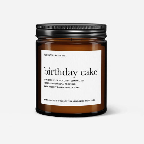 Birthday Cake Candle | Vanilla, buttercream, coconut - Footnotes Paper