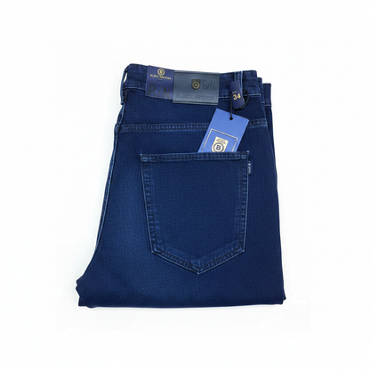 Black Newton Navy Blue Jeans - White Background