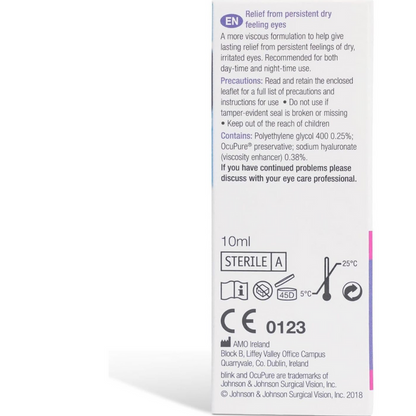 Blink Intensive Tears Plus Liquid Gel Eye Drops - 10ml (T)