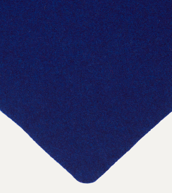 Blue Lambswool Triangle Neck Scarf