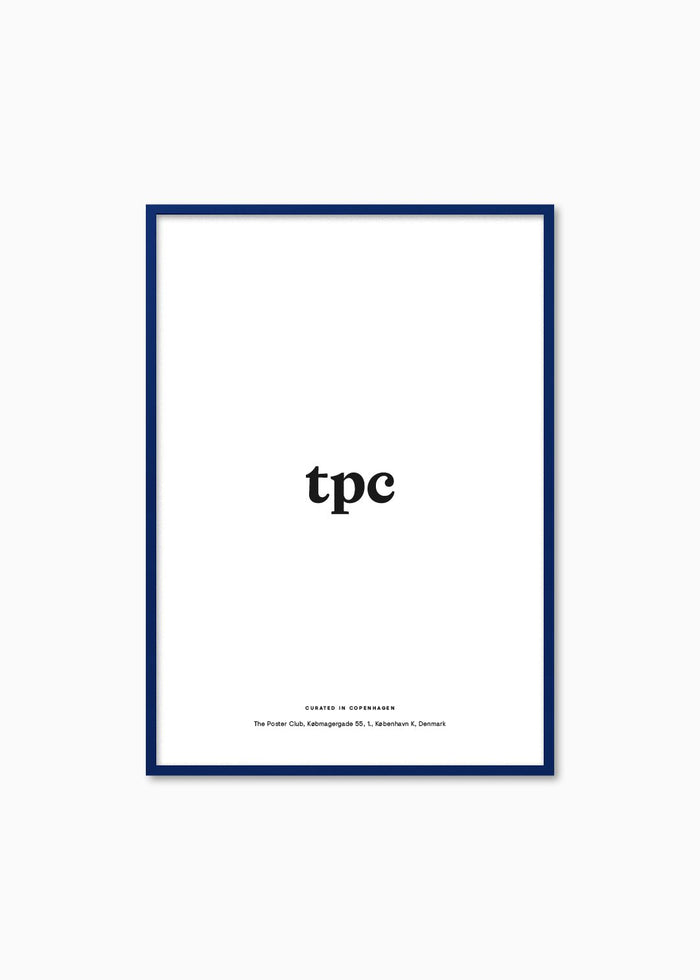 Blue Wood Frame - The Poster Club