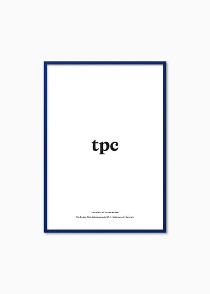 Blue Wood Frame - The Poster Club