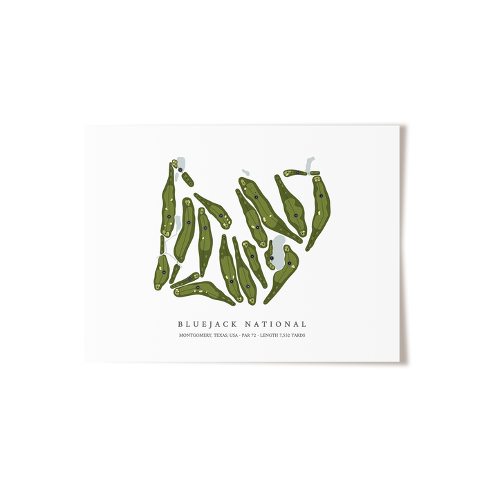 Bluejack National | Golf Course Print | Unframed