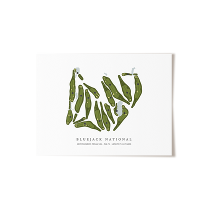 Bluejack National | Golf Course Print | Unframed