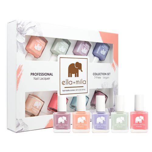 BonBon Collection 8-pack pastel nail polish set in its gift box – ella+mila