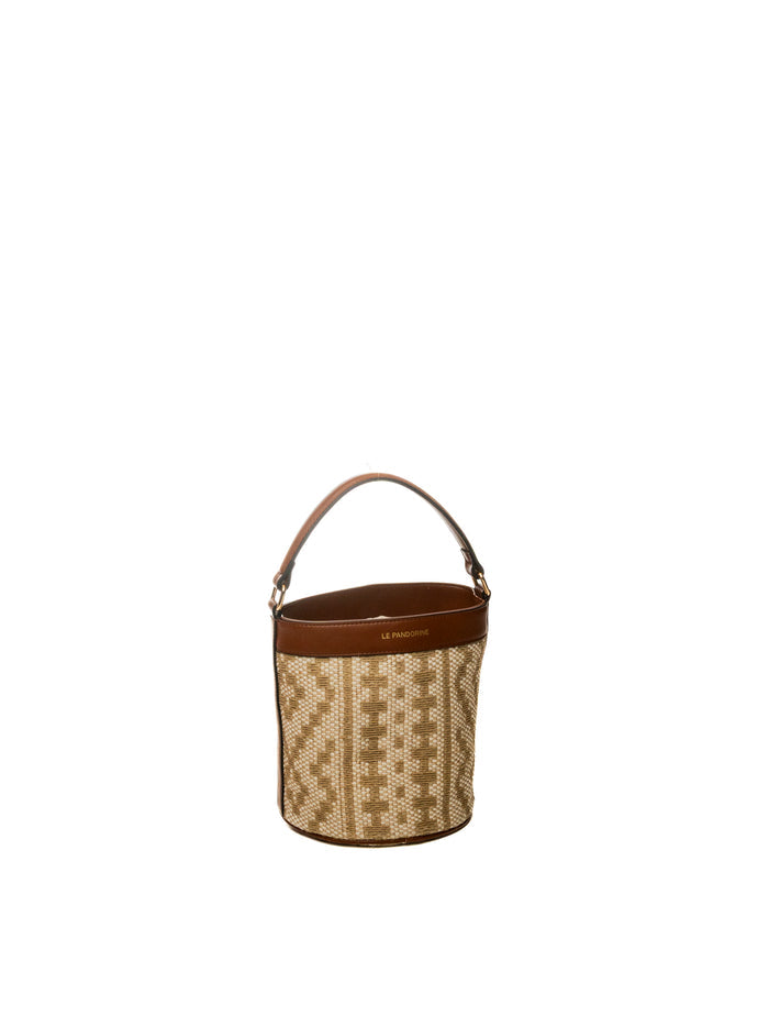 LE PANDORINE borsa a mano giulia naturale/marrone PS2620B28 GIULIA-C01