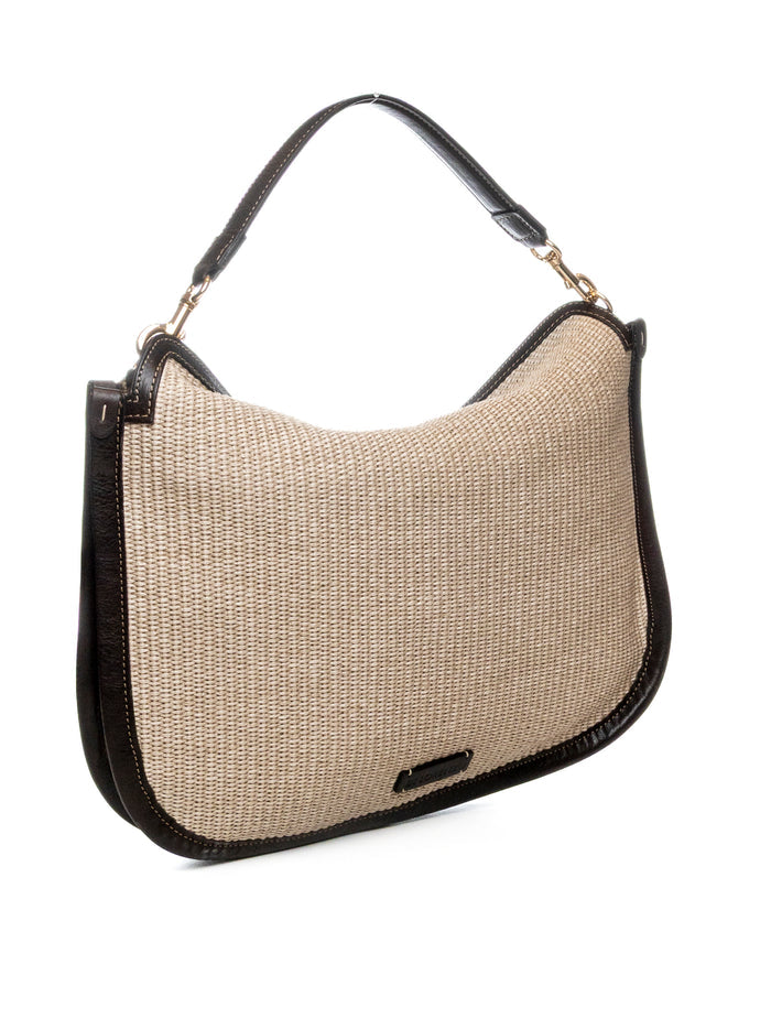 DI LORENZO borsa a spalla lucrezia beige LUCREZIA RAFIA-BEIGE