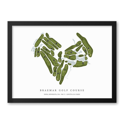 Braemar Golf Course | Golf Course Print | Black Frame