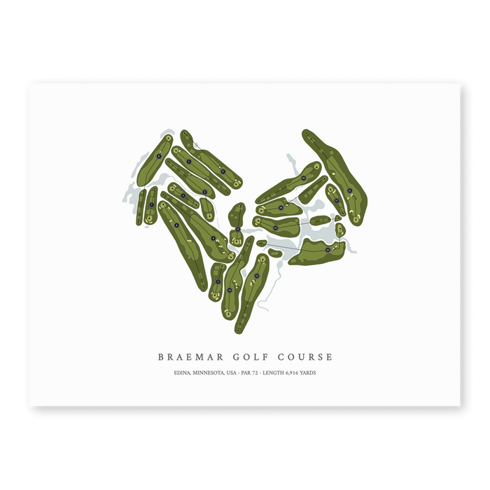 Braemar Golf Course | Golf Course Print | Unframed