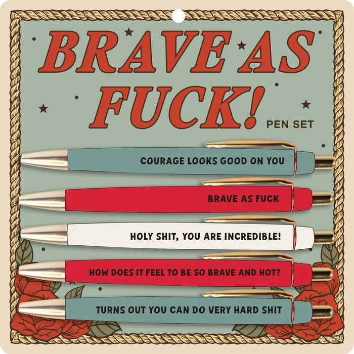 Brave As Fuck! Pen Set