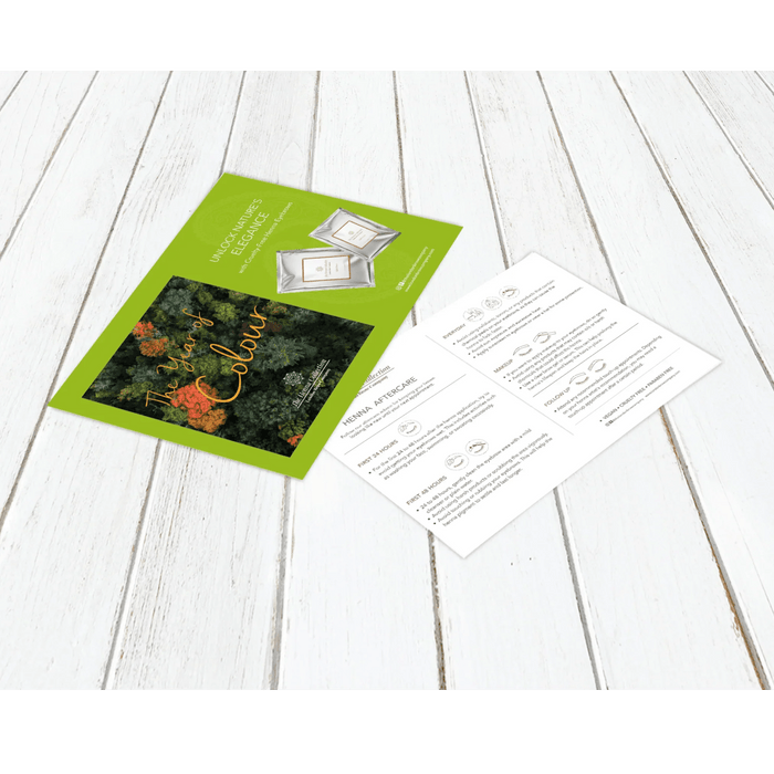 Brow Henna Information and Aftercare Cards - The London Brow Company