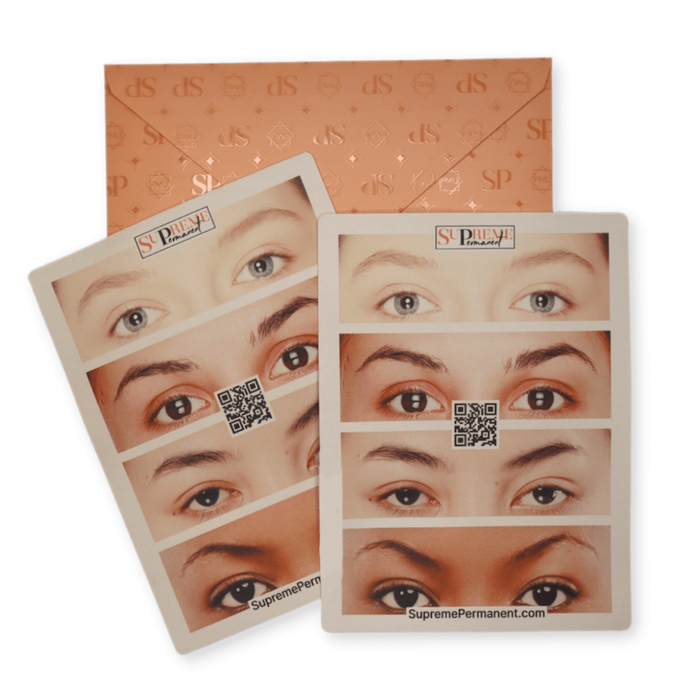 Brows and Eyeliner PMU and Microblading Silicone Practice Skin 2 Pack