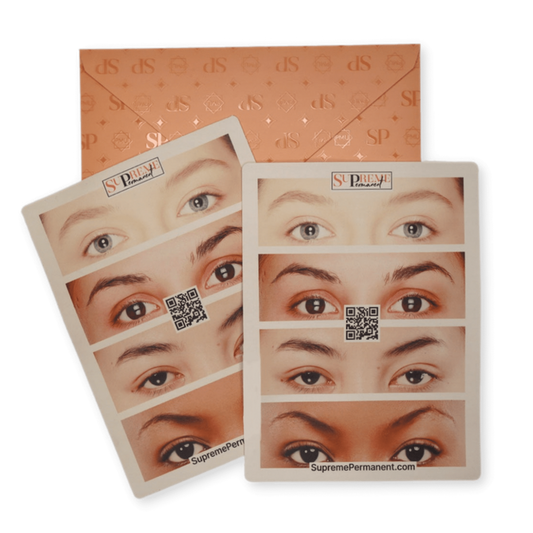 Brows and Eyeliner PMU and Microblading Silicone Practice Skin 2 Pack