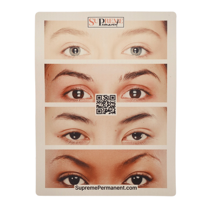 Brows and Eyeliner PMU and Microblading Silicone Practice Skin 2 Pack