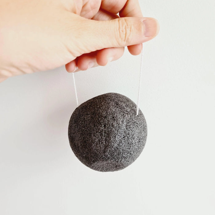 Bundle pack 3xKonjac Sponges - Black for oily/combination skin - Dust & Glow