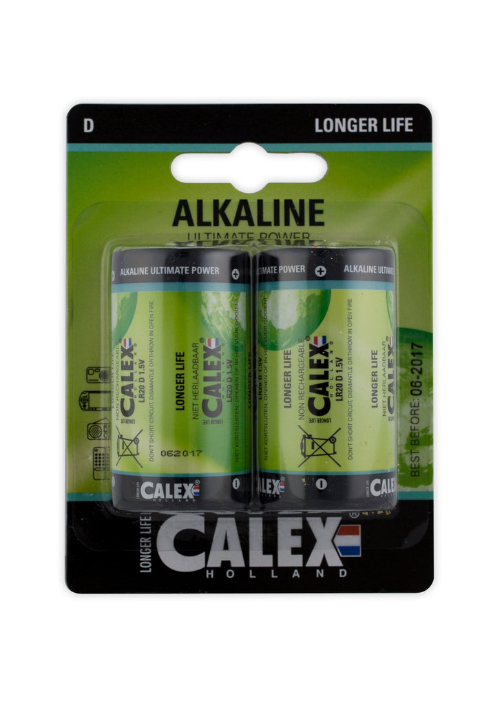 Calex Alkaline Cell - LR20 - D - 2-Pack