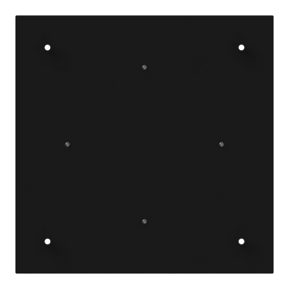 Calex Creations Ceiling plate - Black - 4 holes
