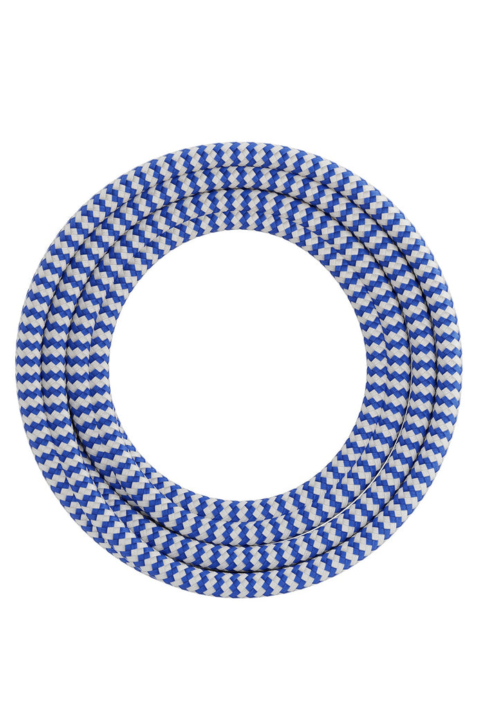 Calex Creations Fabric cable - Blue/White - 3meter