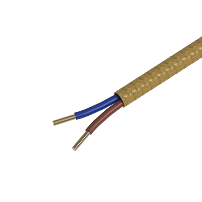 Calex Creations Fabric cable - Gold - 1.5meter
